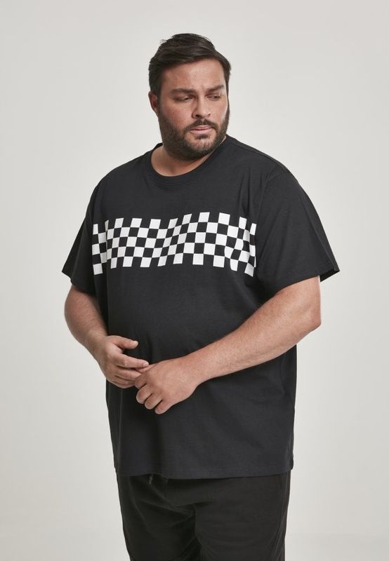 T-shirt checkered band