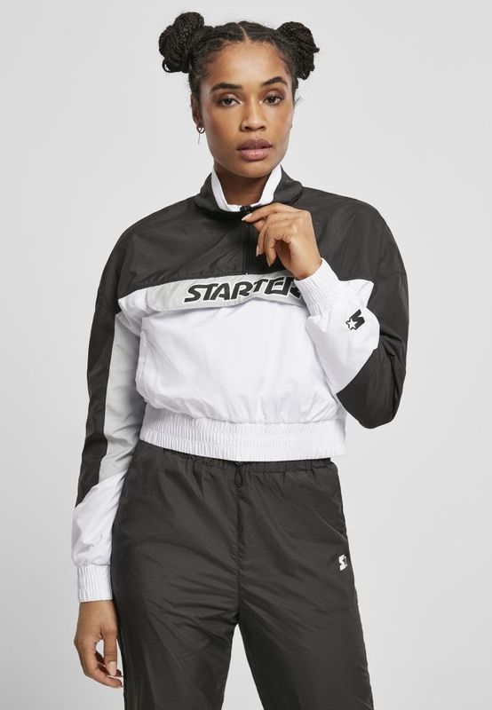 Ladies Starter Colorblock Pull Over Jacket