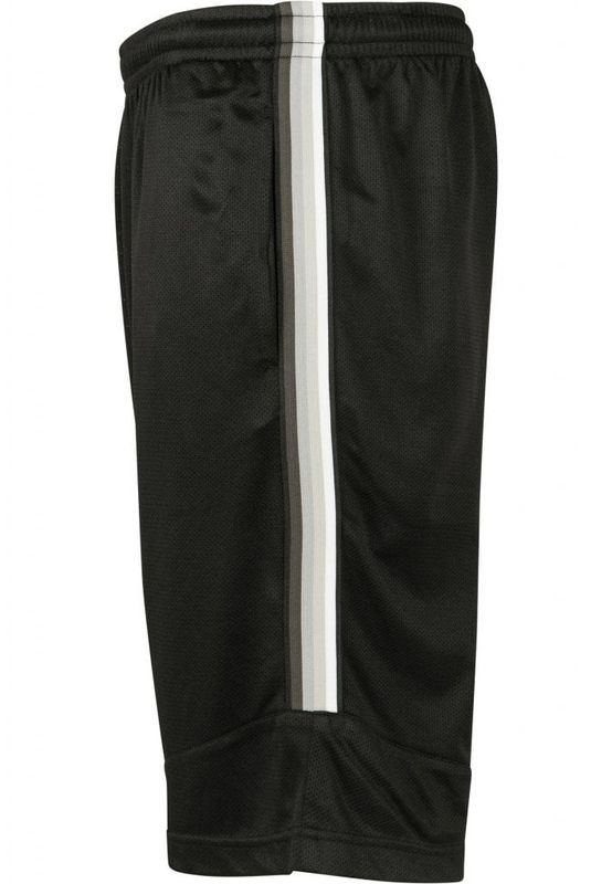 Knee-length shorts with stripe mens