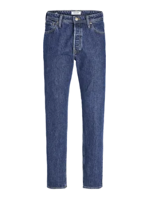 Mörkblå relaxed fit jeans herr - CHRIS