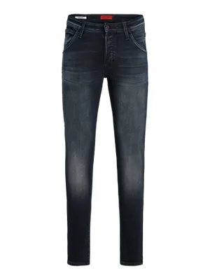 Mörka super stretch slim fit jeans - GLENN