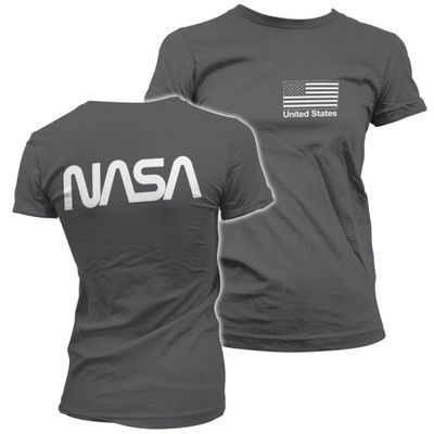 NASA black flag girly T-shirt