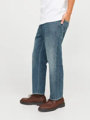 Stentvättade stretchjeans tapered fit - MIKE