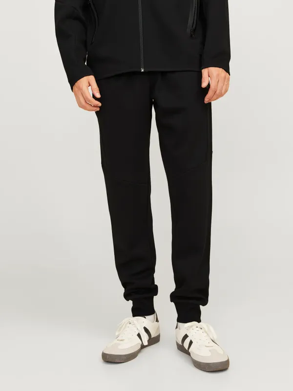 Svart slim fit joggingbyxa