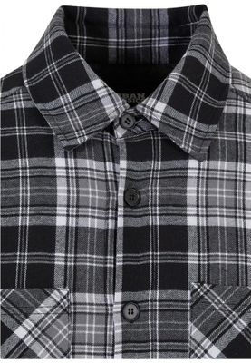 Lined checkered shirt men