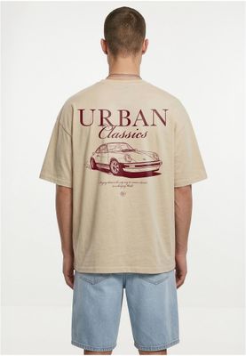 T-shirt för herr med logotyp bröst – vit sand