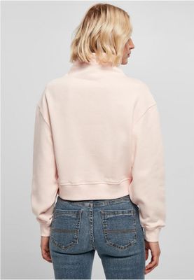 Ladies Organic Short High Neck Crew