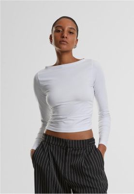 Ladies Ruffled Super Slim Longsleeve