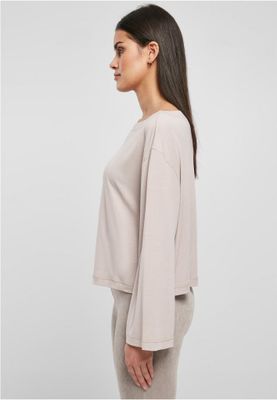 Ladies Short Modal Bateau Necklinie Longsleeve