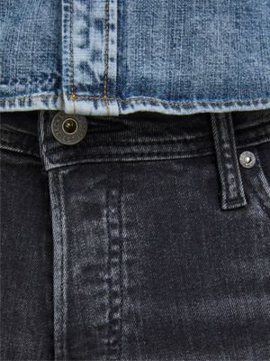Sort slidte jeans skinny pasform