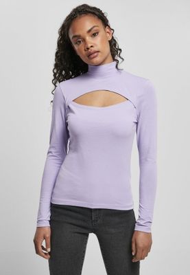 Ladies Cut-Out Turtleneck Longsleeve