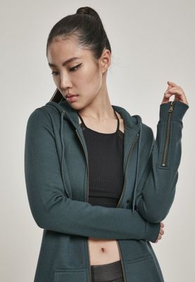 Long ziphoodie lady