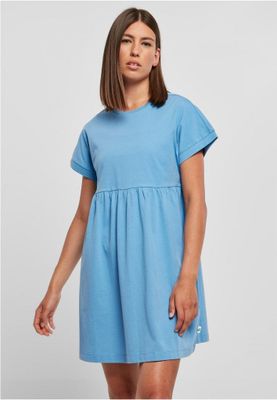 Afslappet T-shirtkjole med rynket nederdel