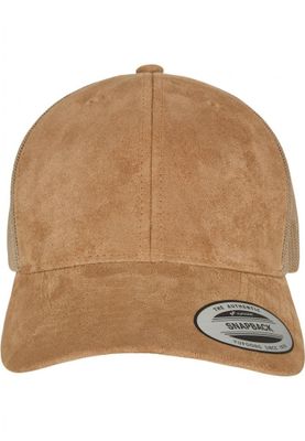 Suede Leather Trucker Cap