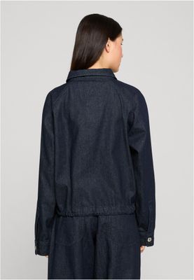 Jacka för dam med dragkedja – blue rinsed washed