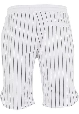 Svarta ränder, liten logotyp på vänster ben Rocawear Shorts med svarta ränder – vit