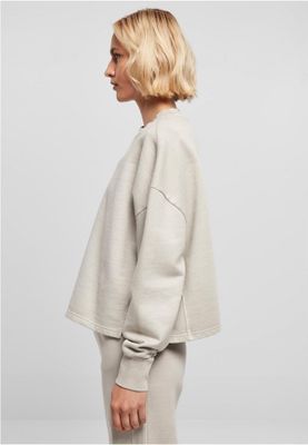Ladies Heavy Terry Garment Dye Crewneck