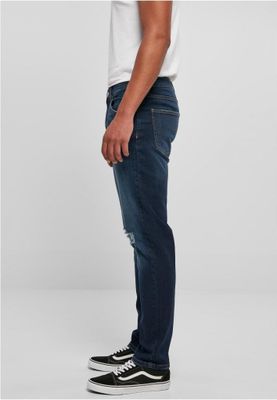 Distressed Strech Denim Pants