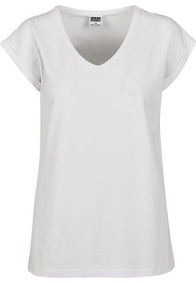 T-shirt med V-udskæring til kvinder