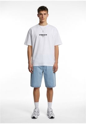 T-shirt för herr med logotyp bröst logotyp – vit