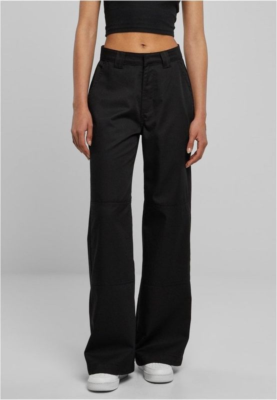 Black work trousers for women.