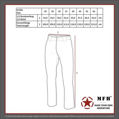 BW moleskin pants thermal lining