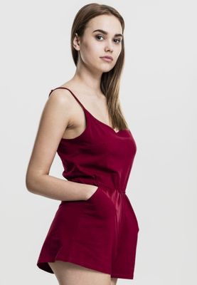 Jumpsuit with narrow shoulder straps