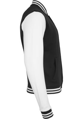 2-tone College Sweatjacket Jacka för herr – blk/wht