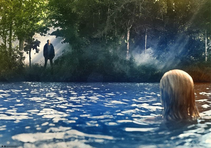 Jason By The Lake Painting
