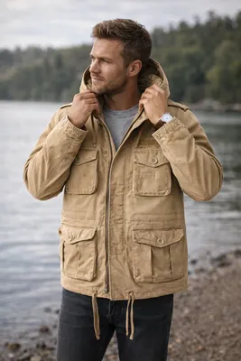 Respite Jacket för herr – camel