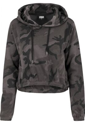 Ladies Camo Cropped Hoody