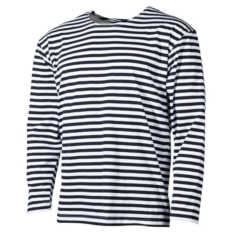 Blue-striped longsleeve men telnyashka