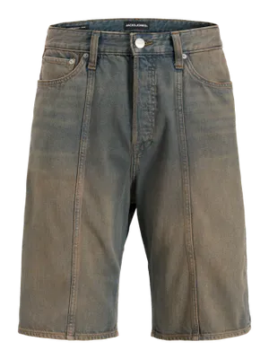 Klassiska Jeansshorts i Denim för Män Knälängd
