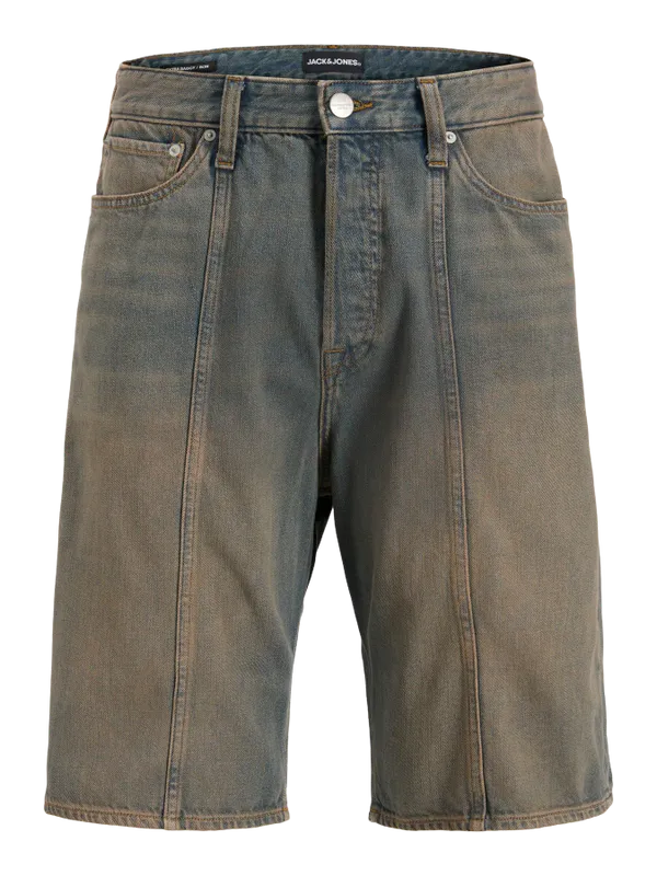 Klassiska Jeansshorts i Denim för Män Knälängd