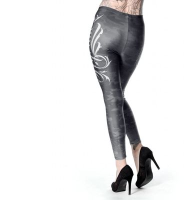Grå camo blazon leggings