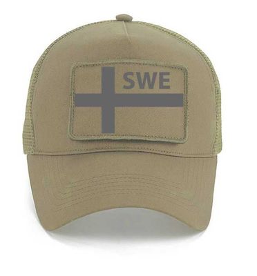 SWE gray flag trucker cap
