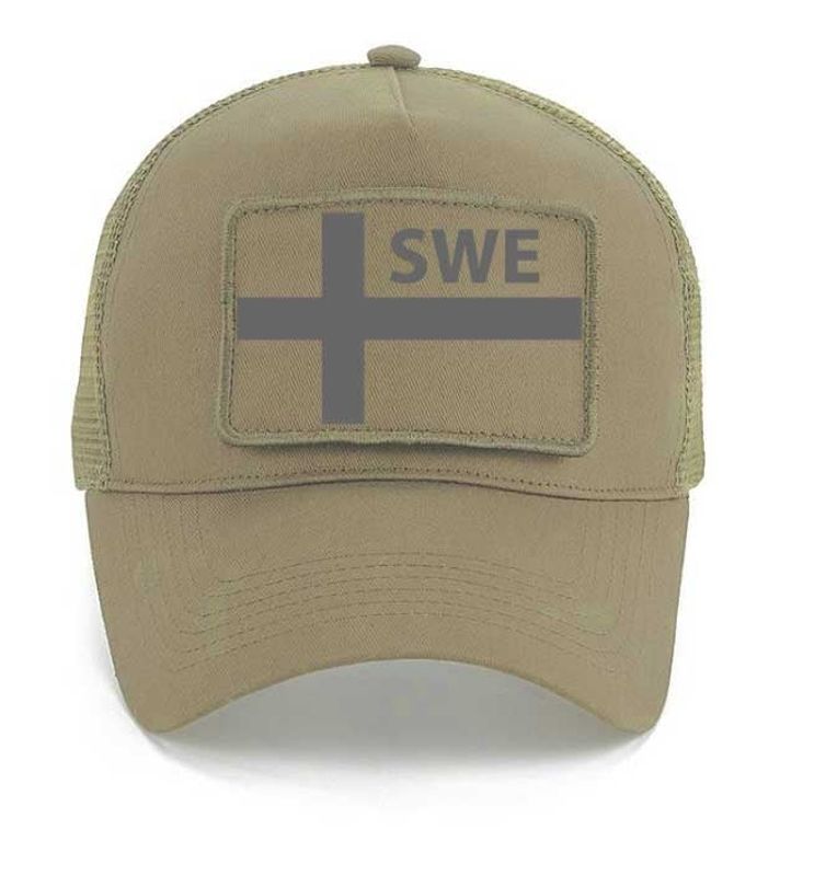 SWE grå flag trucker kasket