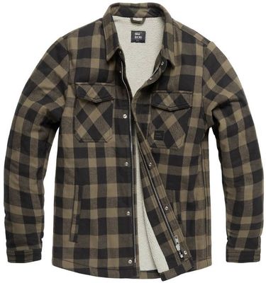Lumberjack jacket with teddy lining