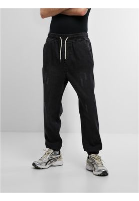 Slim Fit Jogg-jeans för män med dragskoförslutning