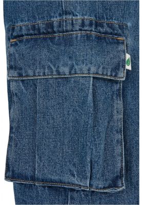 Organic cargo shorts in jeans for men