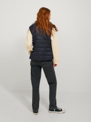 Women's slim black waistcoat