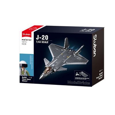 J20SS Stealth Aircraft Metal Coating Version - Sluban - M38-B1187