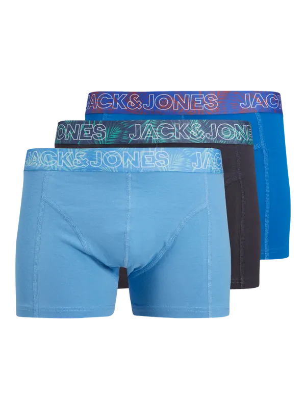 Boxershorts med mönstrad resår 3-pack