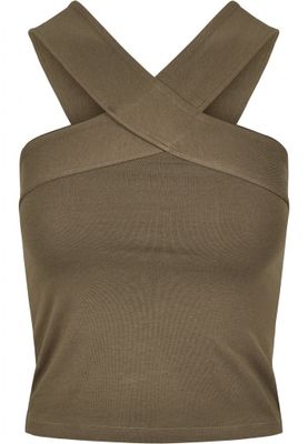 Top with wide shoulder straps in cross