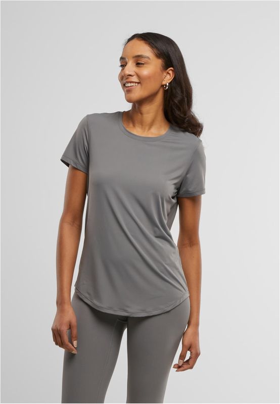 Sportt-shirt för damer med rund halsringning