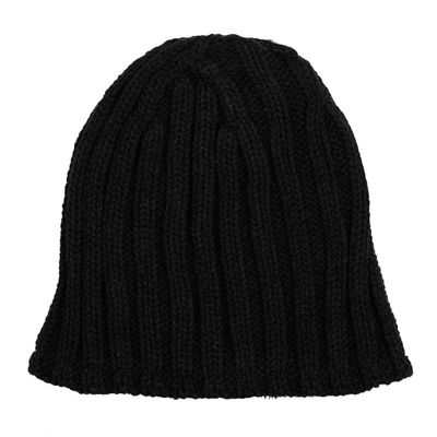 Hat with wide knitting and teddy lining