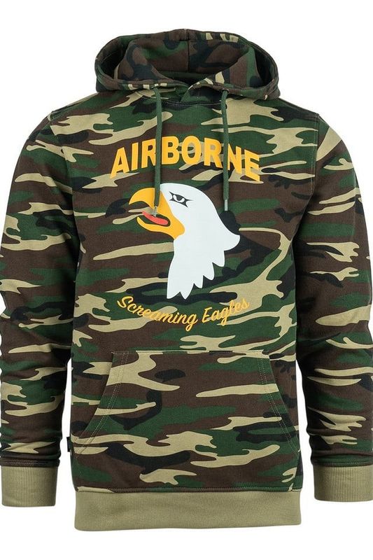 101st Airborne Eagle camo hoodie