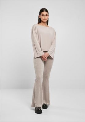 Ladies Short Modal Bateau Necklinie Longsleeve