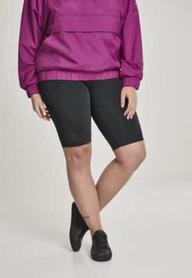 Black bicycle trousers with mesh detail lady