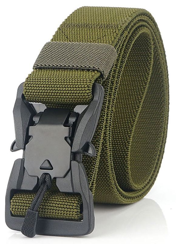 Magnetic belt with stretch olive